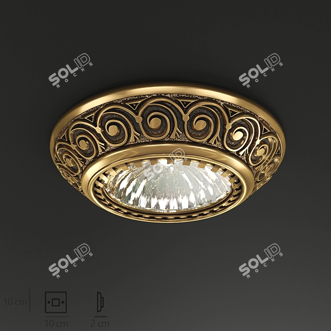 Reccagni Angelo Spot 7102: Sleek and Stylish Lighting 3D model image 2