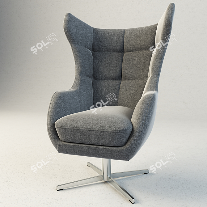 Neo Zing Armchair: Your Ultimate Relaxation Zone 3D model image 2