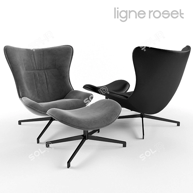 Modern Comfort: AMY Chair by Ligne Roset 3D model image 1