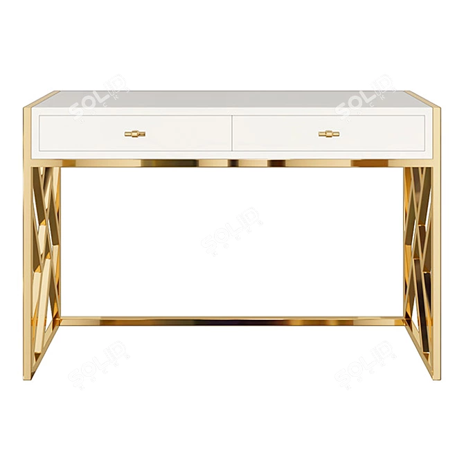 Elegance Enhanced - Cordelia Lacquer Desk 3D model image 1