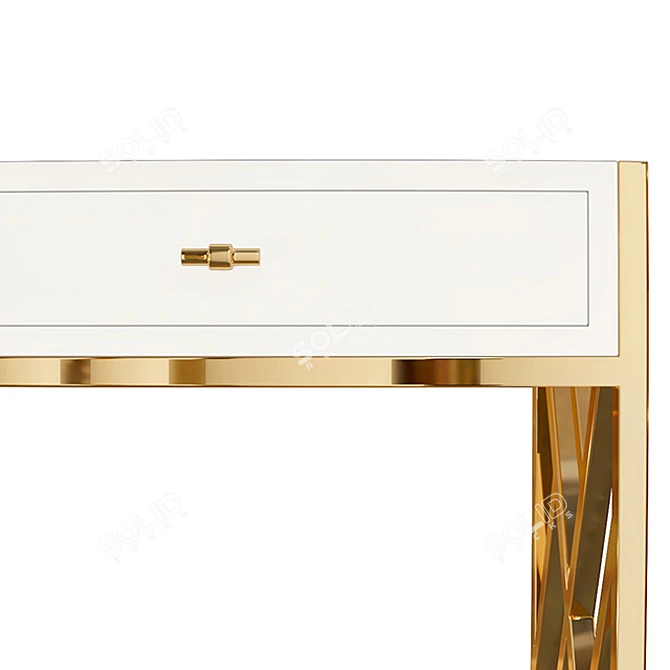 Elegance Enhanced - Cordelia Lacquer Desk 3D model image 2