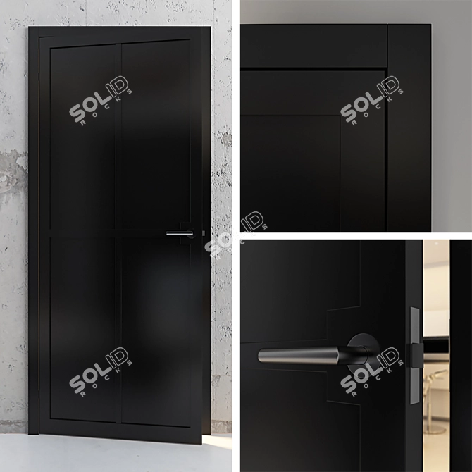 Brüchert + Kärner Cool and Classy Puristen 2 - Stylish Door Collection 3D model image 3