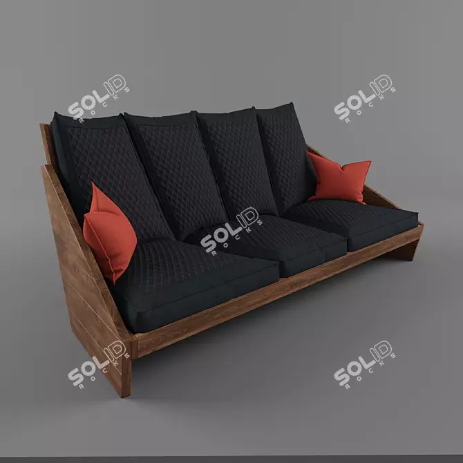 Ostap Design Sofa & Chair Set 3D model image 1