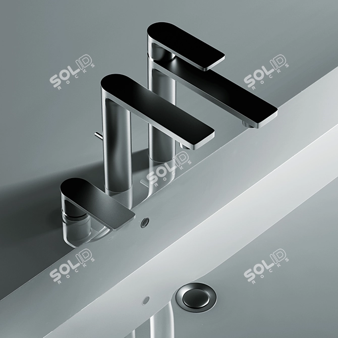 TOTO DL368 TurboSmooth Faucet 3D model image 1