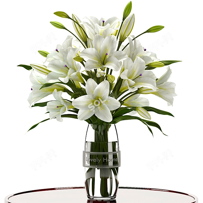 Elegant Lily: MAX2015,2012,FBX 3D model image 1