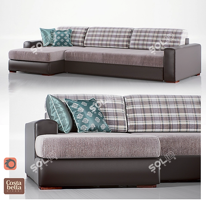 Costabella Emmi Sofa: Realistic 3D Scan 3D model image 2