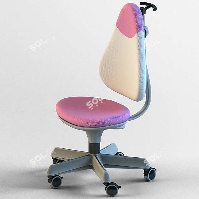 Comfy and Stylish Pepe Kids Chair 3D model image 1