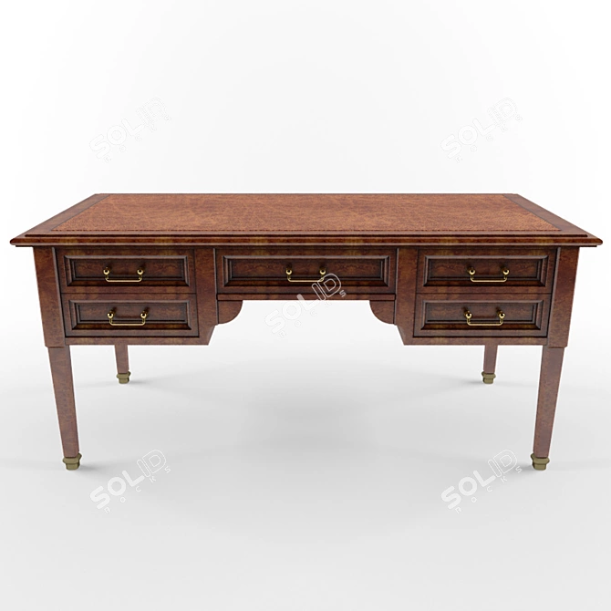 Sleek Modern Table 3D model image 1