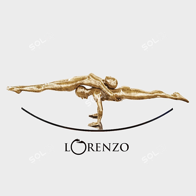 Lorenzo's Love Balance Sculpture 3D model image 2