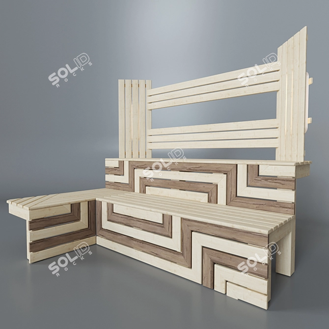 ErgoLounge Sauna Sunbed 3D model image 1