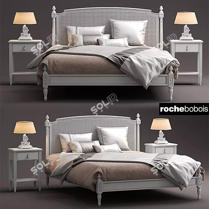 Josephine Bed by Roche Bobois 3D model image 1