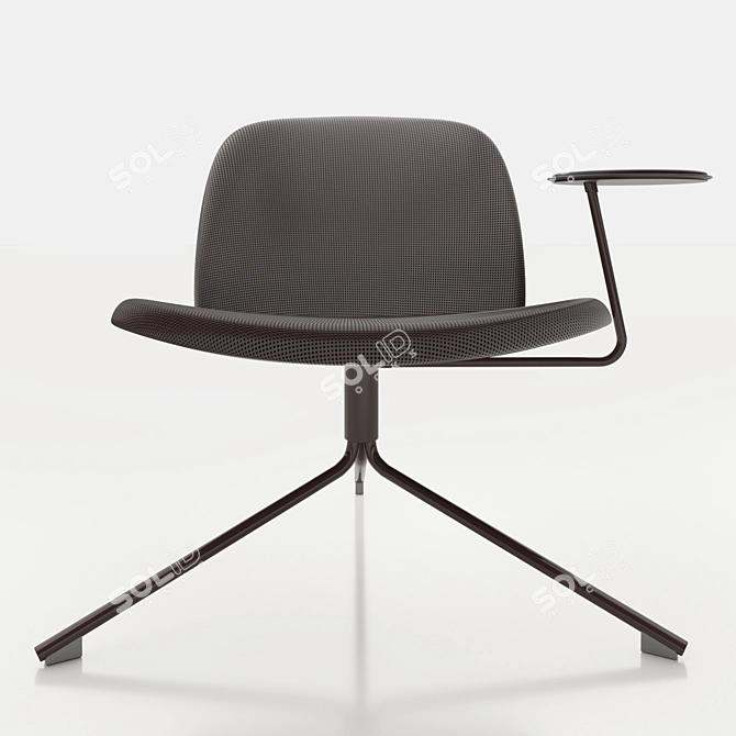 Sleek Satellite Easy Chair 3D model image 1