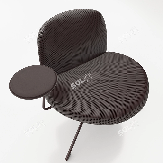 Sleek Satellite Easy Chair 3D model image 2