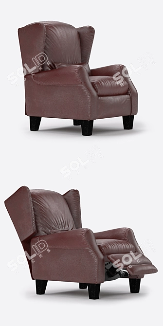 Elegant Altea Sofa Bed 3D model image 2