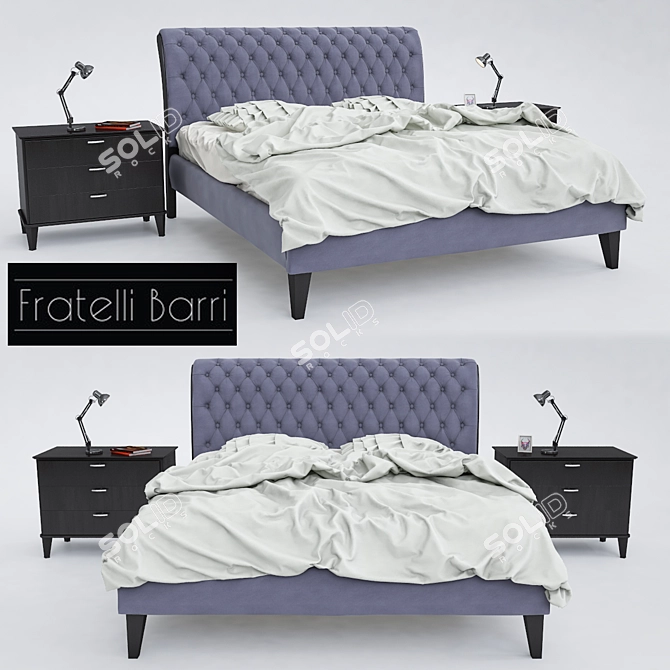 Fratelli Barri Mestre Bed 3D model image 1
