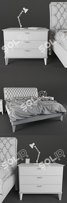 Fratelli Barri Mestre Bed 3D model image 3