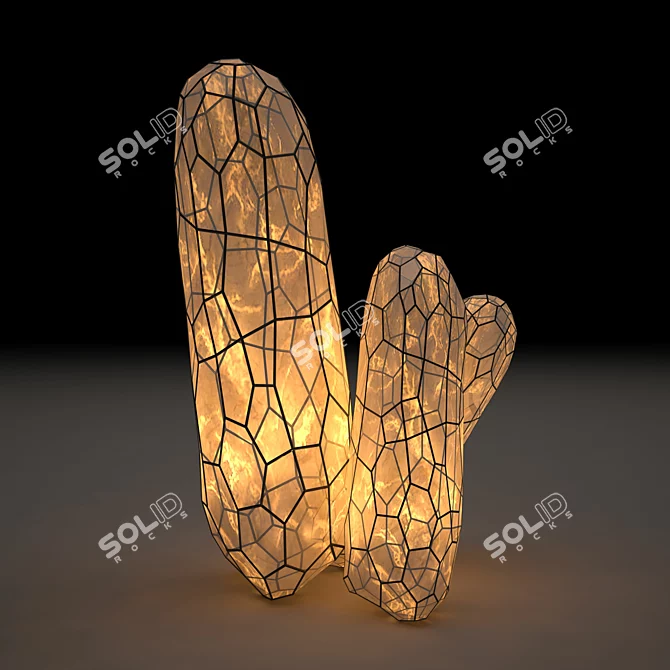 Radiant Glow LED Garden Light 3D model image 1