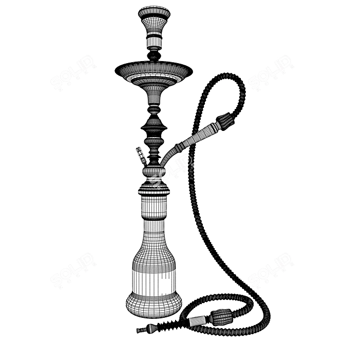 Classic Apple Vase: Khalil Mamoon Hookah 3D model image 2