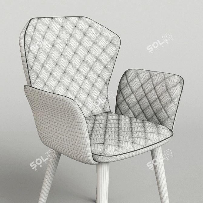 Colorful Kitchen Chairs Set 3D model image 2