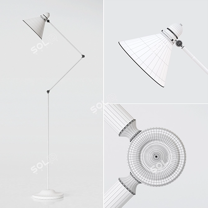 Elegant PROVENCE Floor Lamp 3D model image 3