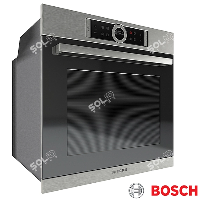 Bosch HBG632BS1 Built-in Oven 3D model image 2
