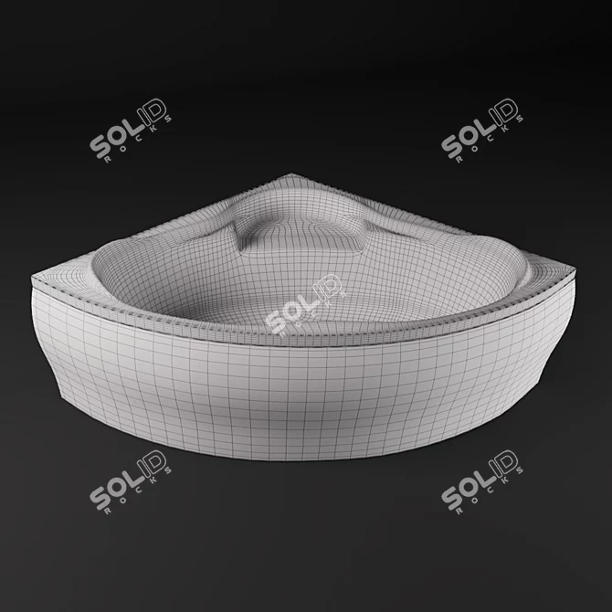 Elegant Symmetrical Sersanti Venus: Luxurious Bath 3D model image 2