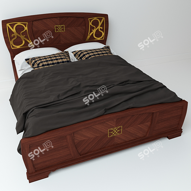 Tosca Dalcin Bed - 180x200 Size 3D model image 1