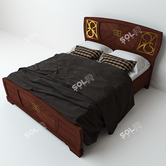 Tosca Dalcin Bed - 180x200 Size 3D model image 2