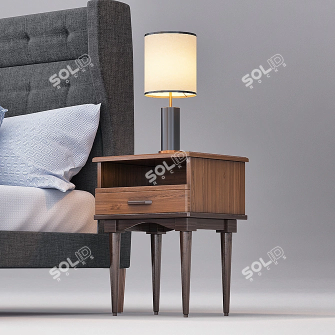 James Harrison Bedroom Set 3D model image 2