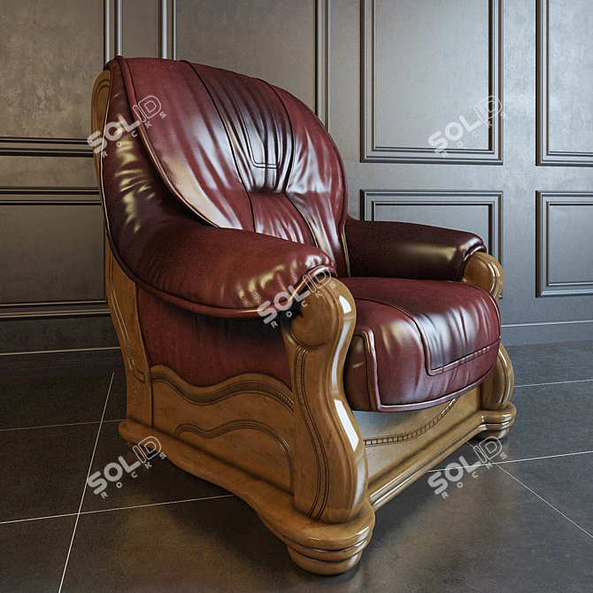 Elegant Belgian Chair: Furniture Danko 3D model image 1