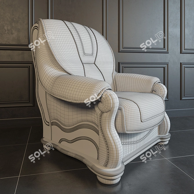 Elegant Belgian Chair: Furniture Danko 3D model image 2