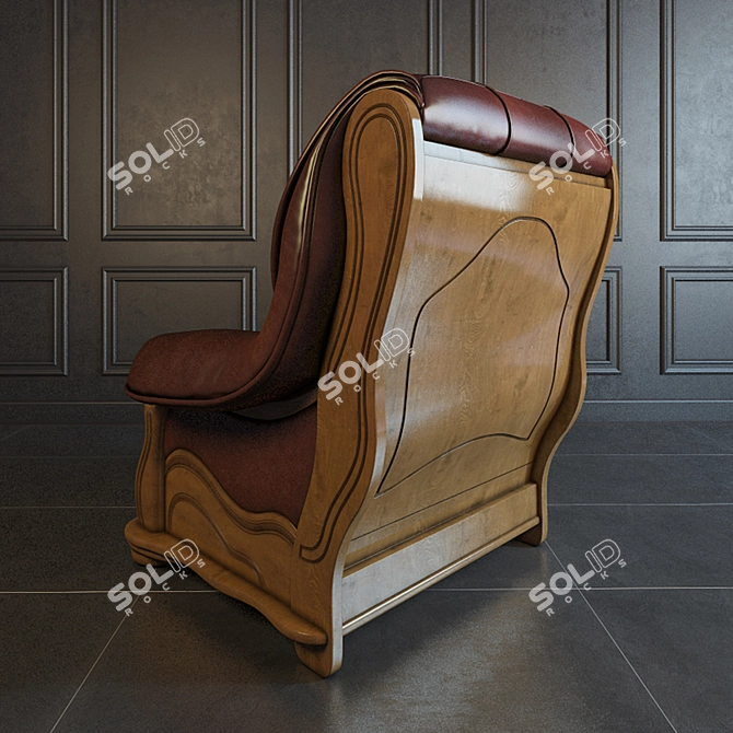 Elegant Belgian Chair: Furniture Danko 3D model image 3