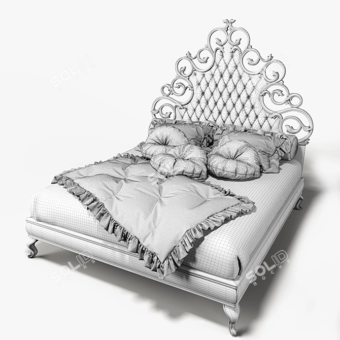 Medea Bed by Giusti Portos 3D model image 2