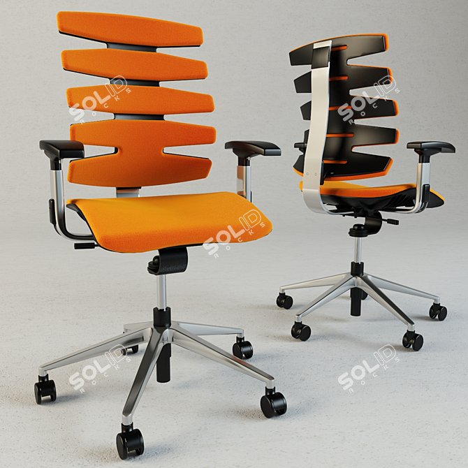 Wave Armchairs by SITAG: Sleek and Comfortable 3D model image 3