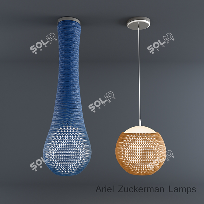 Minimalist Mesh Lighting Collection by Ariel Zuckerman 3D model image 1