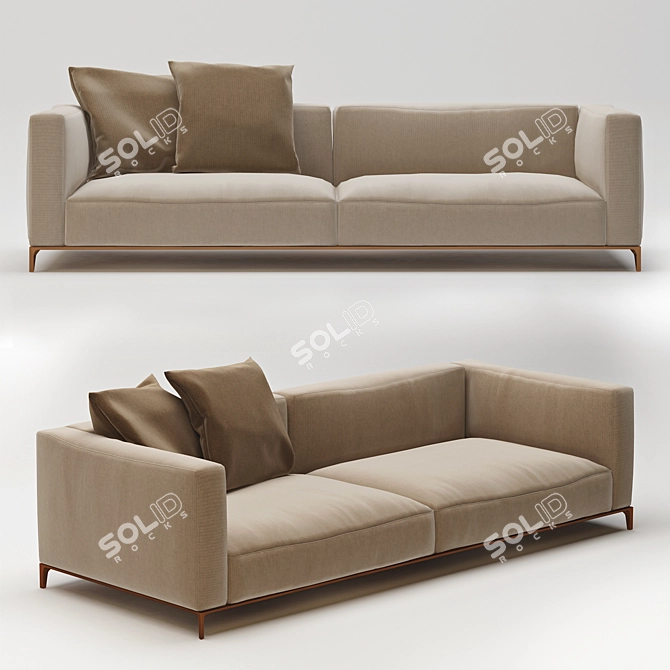 Giorgetti Lusso Sofa 3D model image 1