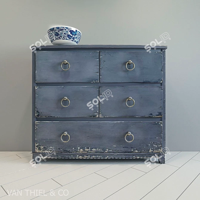 Modern Designer VAN THIEL Chest 3D model image 1