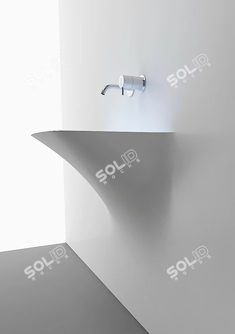 Antonio Lupi SOFFIO: Elegant LED-illuminated Inset Sink 3D model image 3