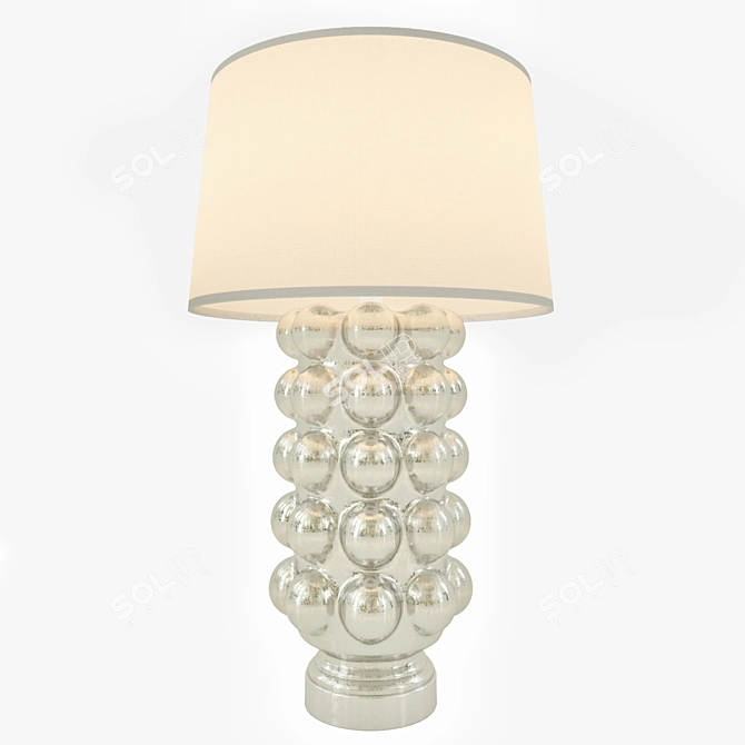 Contemporary Corona Table Lamp 3D model image 1