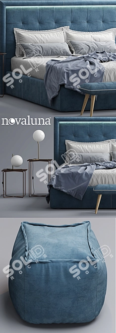 Luxurious Prince Bed by Novaluna 3D model image 2