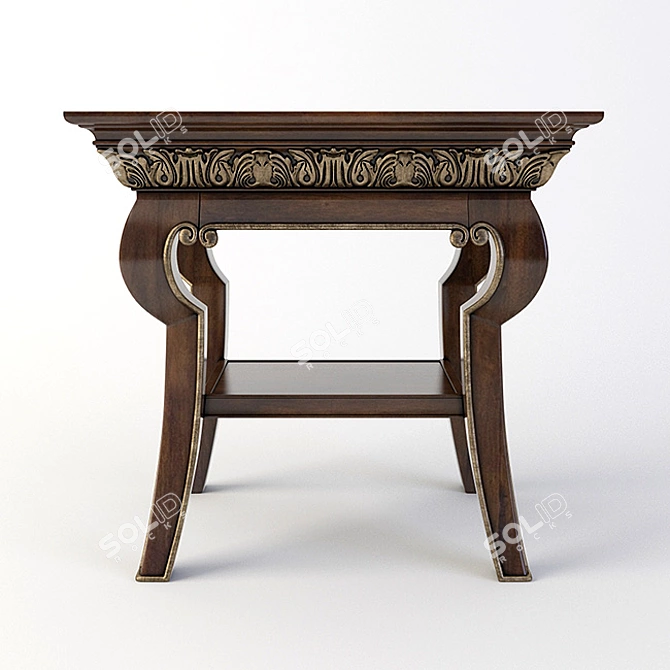 Elegant Bernhardt Villa Medici Table 3D model image 2