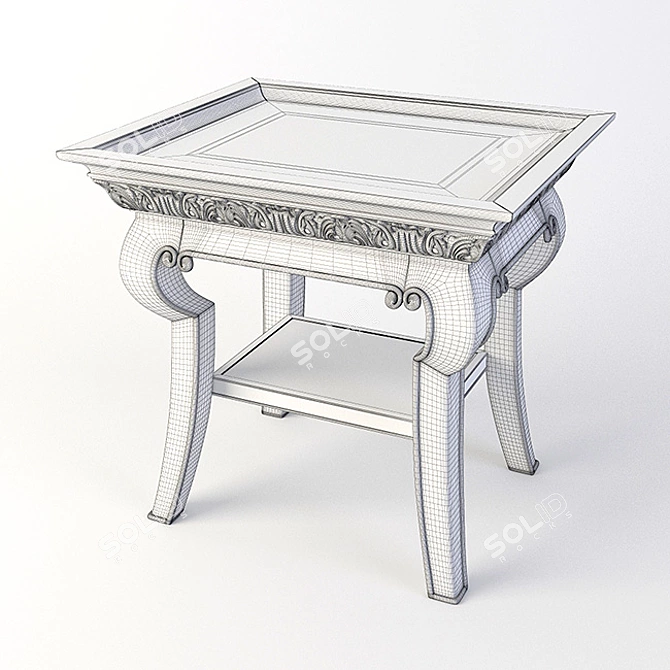 Elegant Bernhardt Villa Medici Table 3D model image 3
