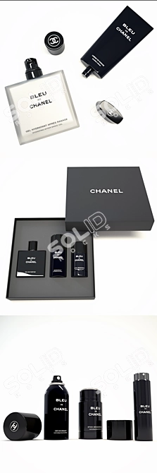 Chic Chanel Men's Fragrance 3D model image 2