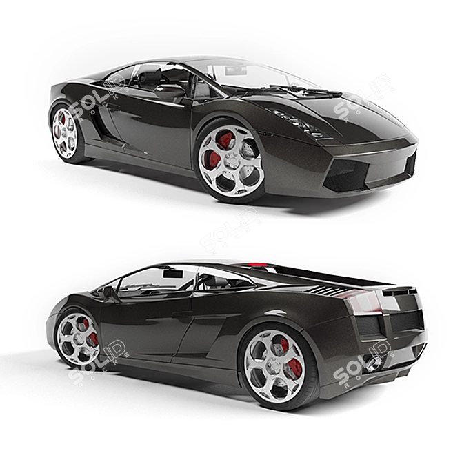 Sleek 3D Lamborghini Gallardo 3D model image 1