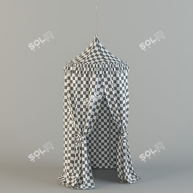 Dreamy Canopy for Your Baby's Crib 3D model image 3