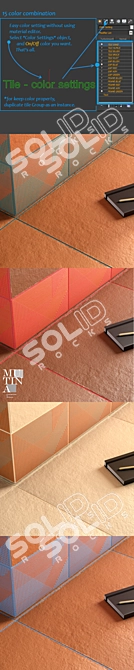 Tierras Set: Innovative Wall & Floor Tiles 3D model image 2