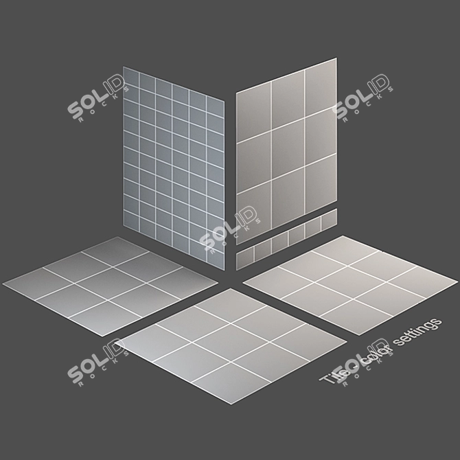 Tierras Set: Innovative Wall & Floor Tiles 3D model image 3