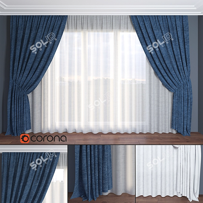 Modern Style Blinds, Part 3 3D model image 1