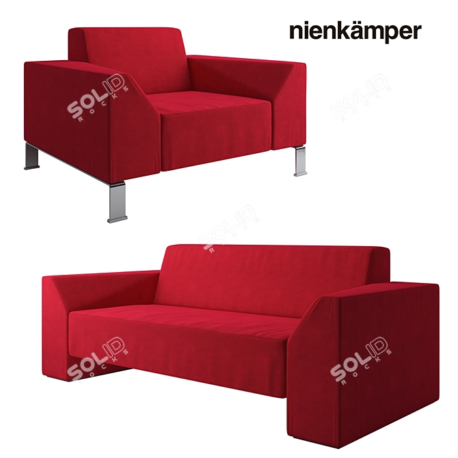 Nienkamper Berkley: The Perfect Combination of Comfort and Style 3D model image 1