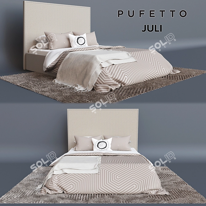 Juli Bed: Elegant Harmony and Freedom 3D model image 1